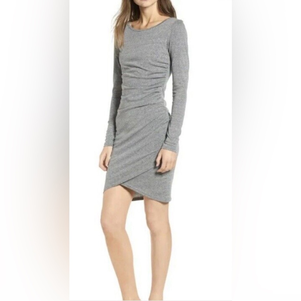 Leith Long Sleeve Ruched Dress